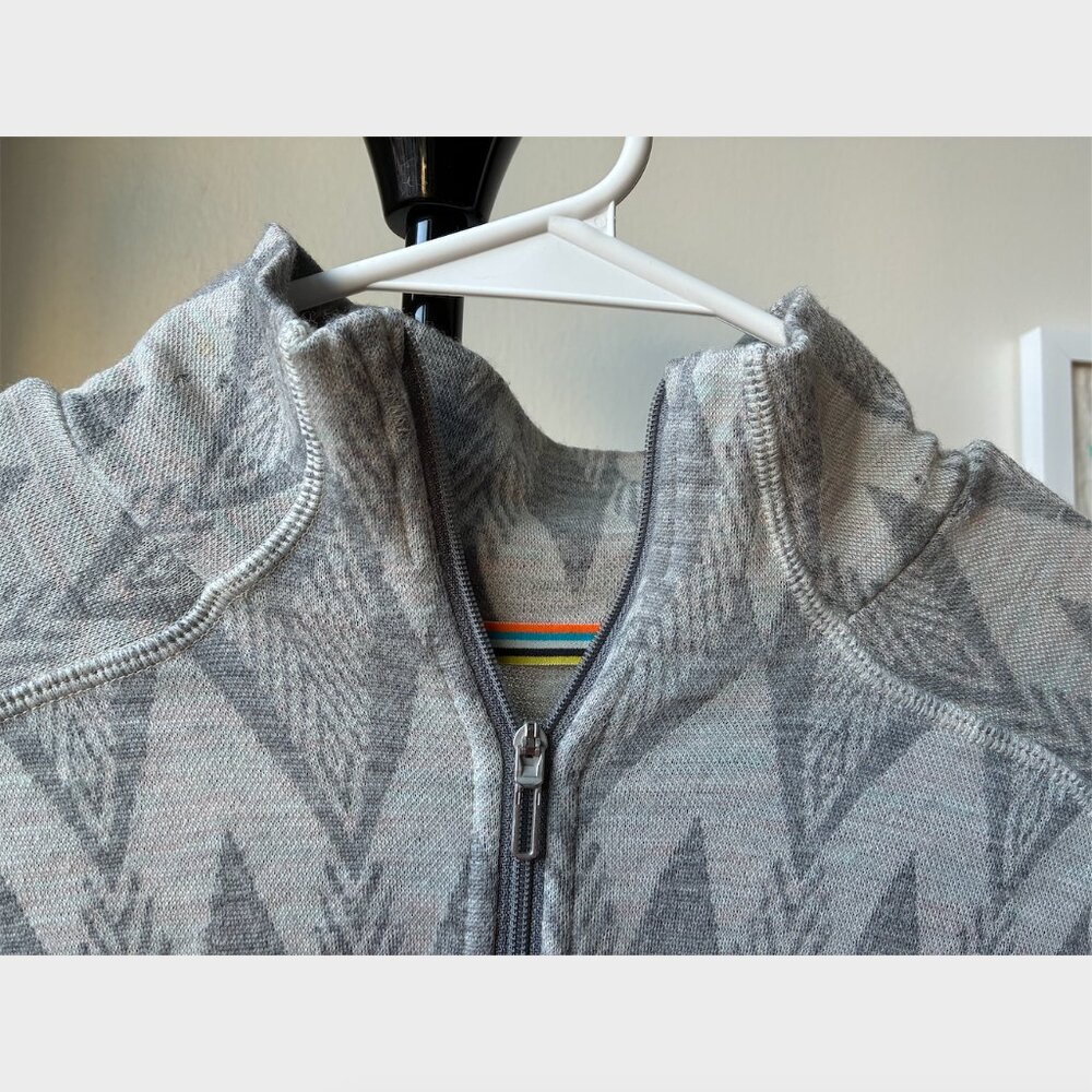 Smartwool Gray Pattern Classic Thermal Merino Bas… - image 8